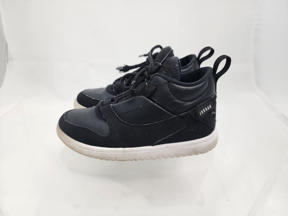 Jordan Fadeaway (PS) Little Kids 12 C Black Leather Mid Sneakers AO1330-011 2018